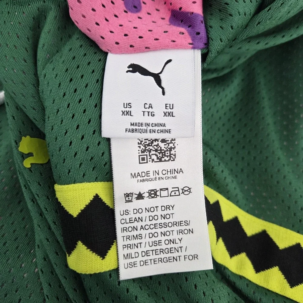 Puma X Teenage Mutant Ninja Turtles Reversible Shorts Mens XXL Green 630931-01